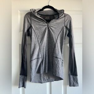 Champion Semi Fitted Athletic 1/4 zip Heather Grey Size XS